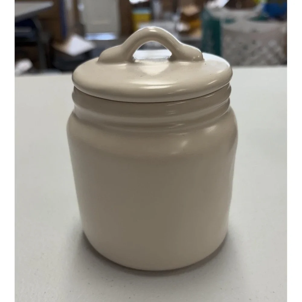 Rae Dunn KEEP Canister Small Matte White Farmhouse Storage Jar NEW